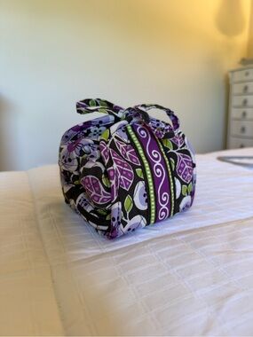 Vera Bradley Plum Petals Travel Jewelry Roll